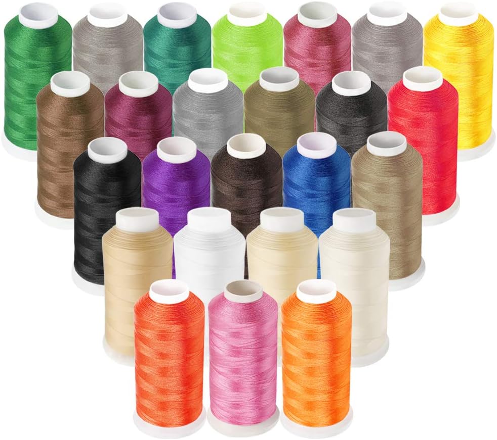 Desirable Life Bonded Nylon N66 Sewing Thread 1500 Yards Size #69 T70 210D/3 for Leather Denim Hand Machine Craft Shoe Bag Repairing Strong Heavy Duty High Temperature Resistant Waterproof (Coffee) - Image 6
