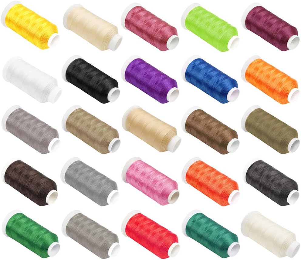 Desirable Life Bonded Nylon N66 Sewing Thread 1500 Yards Size #69 T70 210D/3 for Leather Denim Hand Machine Craft Shoe Bag Repairing Strong Heavy Duty High Temperature Resistant Waterproof (Coffee) - Image 7